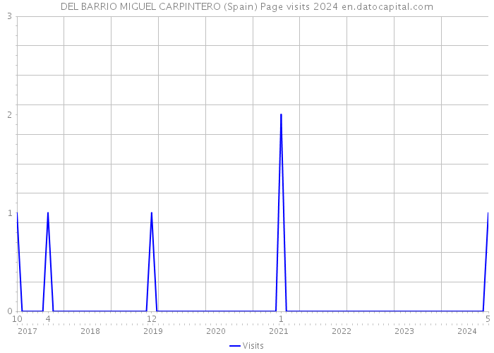 DEL BARRIO MIGUEL CARPINTERO (Spain) Page visits 2024 