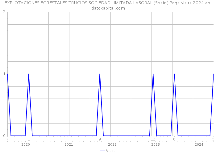 EXPLOTACIONES FORESTALES TRUCIOS SOCIEDAD LIMITADA LABORAL (Spain) Page visits 2024 