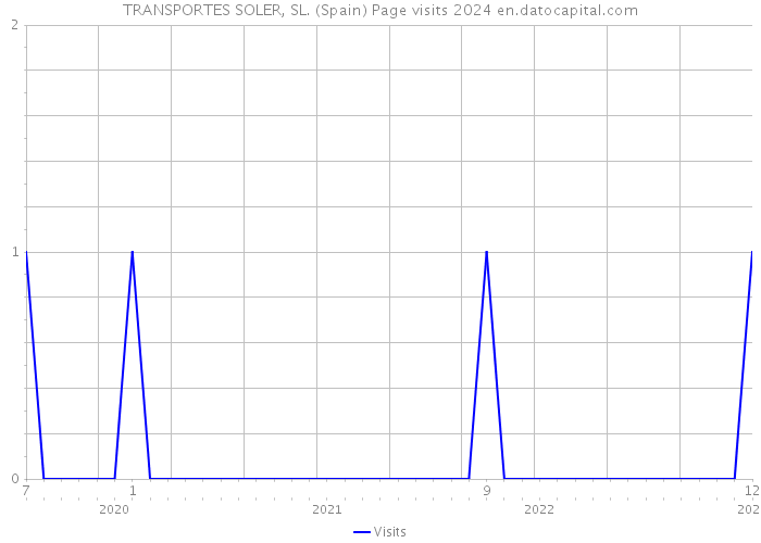 TRANSPORTES SOLER, SL. (Spain) Page visits 2024 
