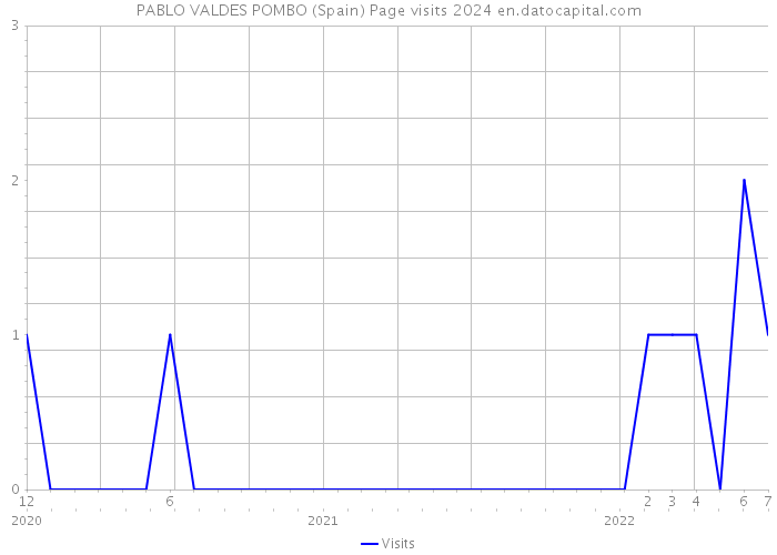 PABLO VALDES POMBO (Spain) Page visits 2024 