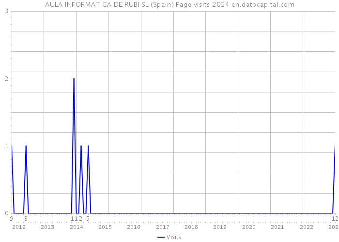 AULA INFORMATICA DE RUBI SL (Spain) Page visits 2024 