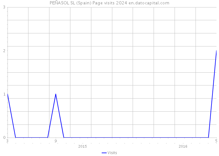 PEÑASOL SL (Spain) Page visits 2024 