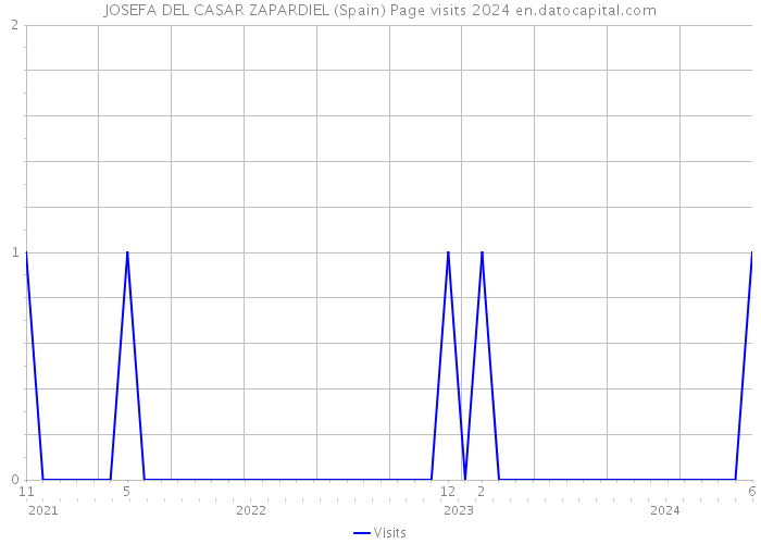 JOSEFA DEL CASAR ZAPARDIEL (Spain) Page visits 2024 