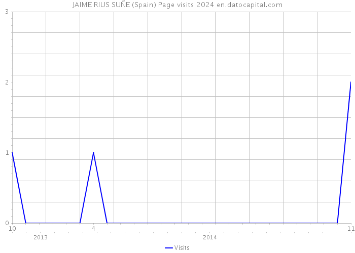 JAIME RIUS SUÑE (Spain) Page visits 2024 