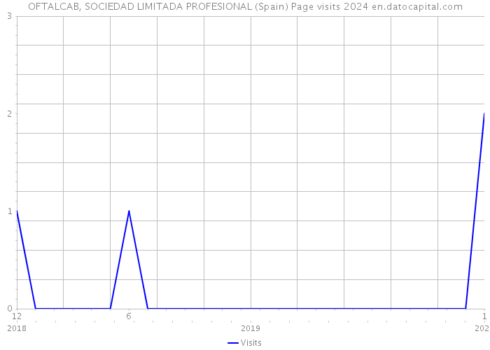 OFTALCAB, SOCIEDAD LIMITADA PROFESIONAL (Spain) Page visits 2024 