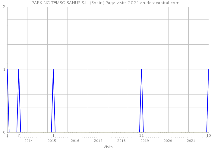PARKING TEMBO BANUS S.L. (Spain) Page visits 2024 