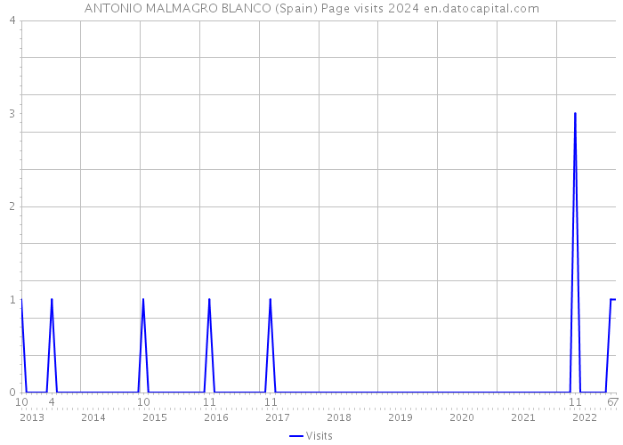 ANTONIO MALMAGRO BLANCO (Spain) Page visits 2024 