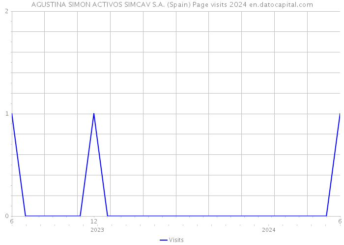 AGUSTINA SIMON ACTIVOS SIMCAV S.A. (Spain) Page visits 2024 