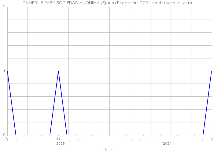 CAMBRILS PARK SOCIEDAD ANONIMA (Spain) Page visits 2024 