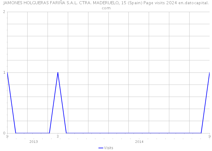 JAMONES HOLGUERAS FARIÑA S.A.L. CTRA. MADERUELO, 15 (Spain) Page visits 2024 