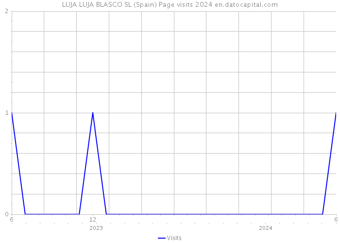 LUJA LUJA BLASCO SL (Spain) Page visits 2024 