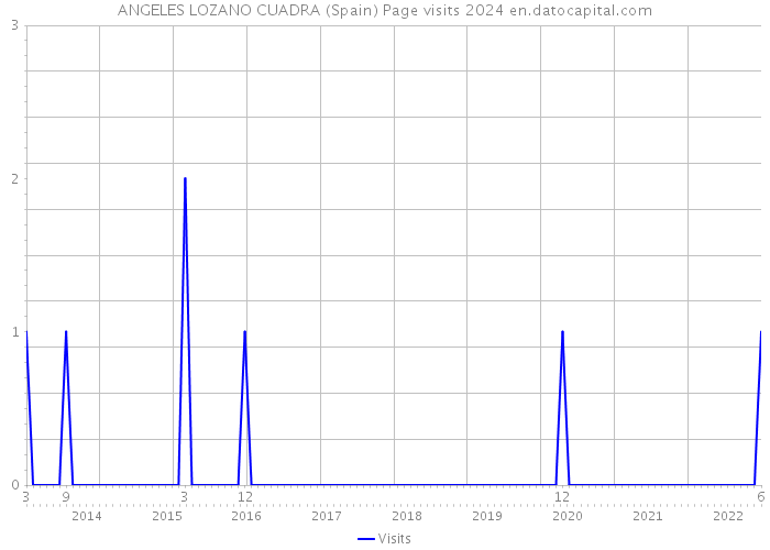 ANGELES LOZANO CUADRA (Spain) Page visits 2024 