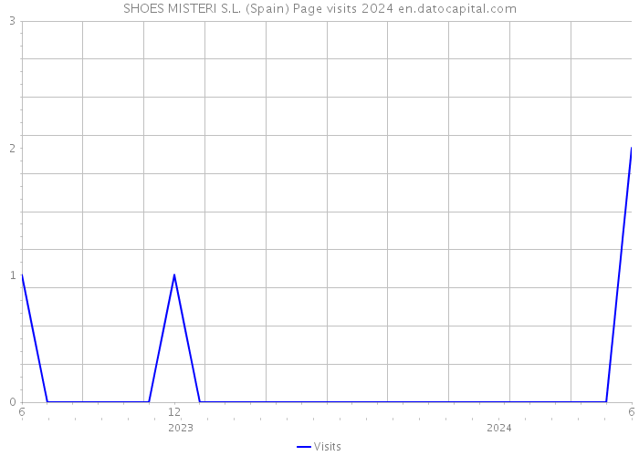 SHOES MISTERI S.L. (Spain) Page visits 2024 