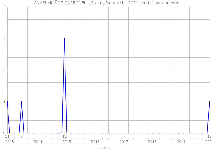 IGNASI MUÑOZ CARBONELL (Spain) Page visits 2024 