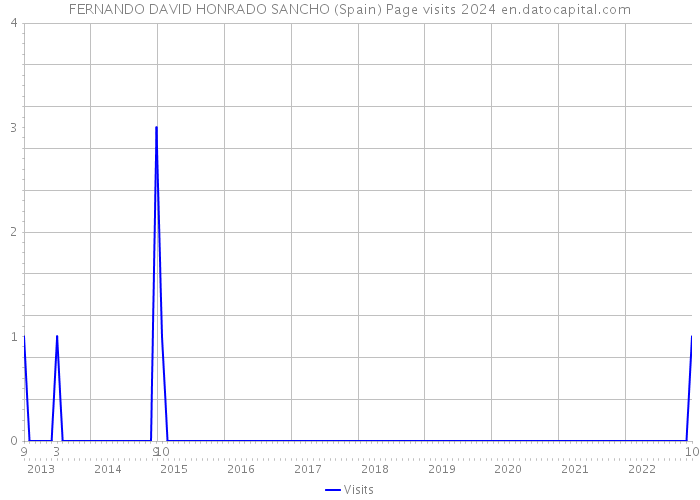 FERNANDO DAVID HONRADO SANCHO (Spain) Page visits 2024 
