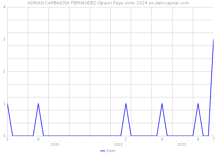 ADRIAN CARBAJOSA FERNANDEZ (Spain) Page visits 2024 