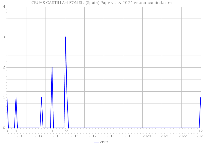 GRUAS CASTILLA-LEON SL. (Spain) Page visits 2024 