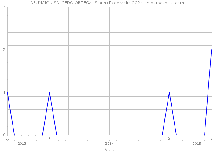 ASUNCION SALCEDO ORTEGA (Spain) Page visits 2024 