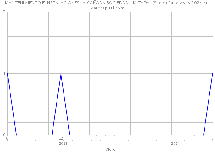 MANTENIMIENTO E INSTALACIONES LA CAÑADA SOCIEDAD LIMITADA. (Spain) Page visits 2024 