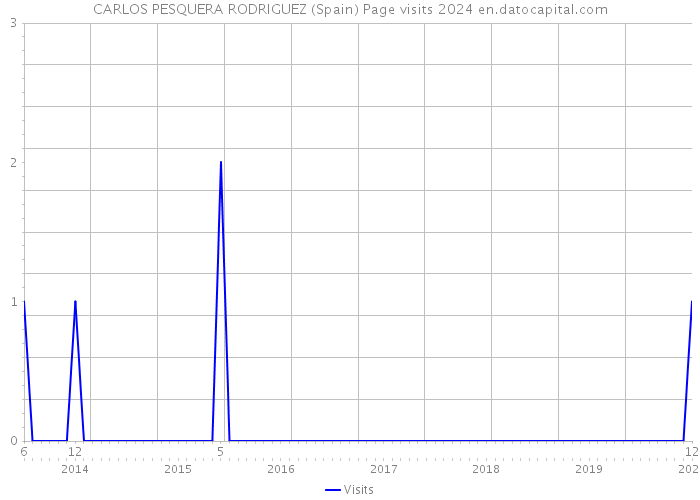 CARLOS PESQUERA RODRIGUEZ (Spain) Page visits 2024 