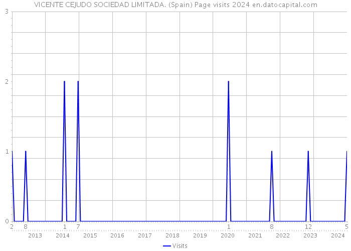 VICENTE CEJUDO SOCIEDAD LIMITADA. (Spain) Page visits 2024 