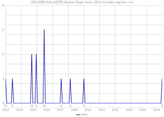 GRIGORE SULUMETE (Spain) Page visits 2024 