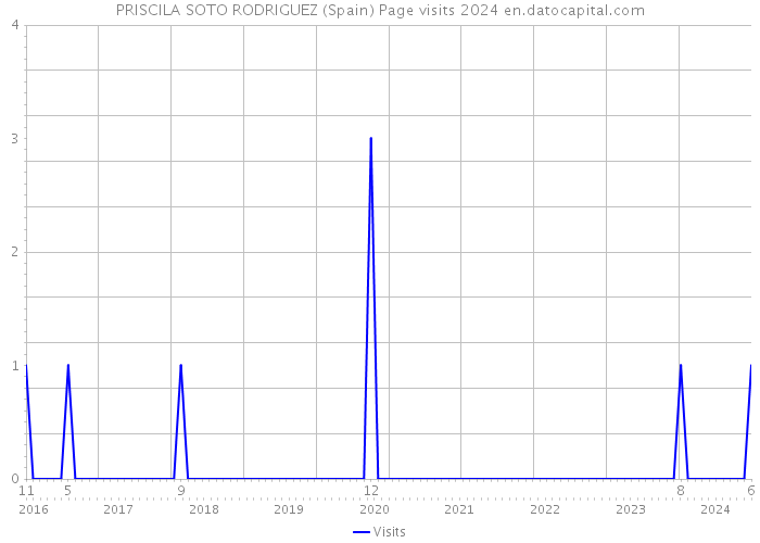PRISCILA SOTO RODRIGUEZ (Spain) Page visits 2024 