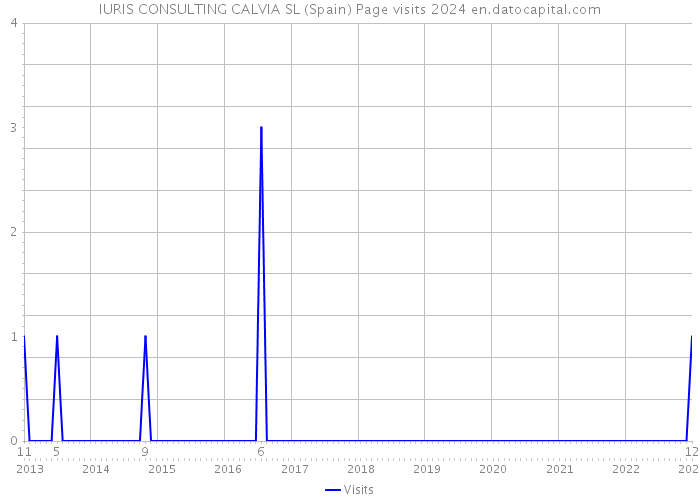 IURIS CONSULTING CALVIA SL (Spain) Page visits 2024 