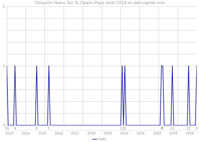 Chiquitin Nuevo Sur SL (Spain) Page visits 2024 