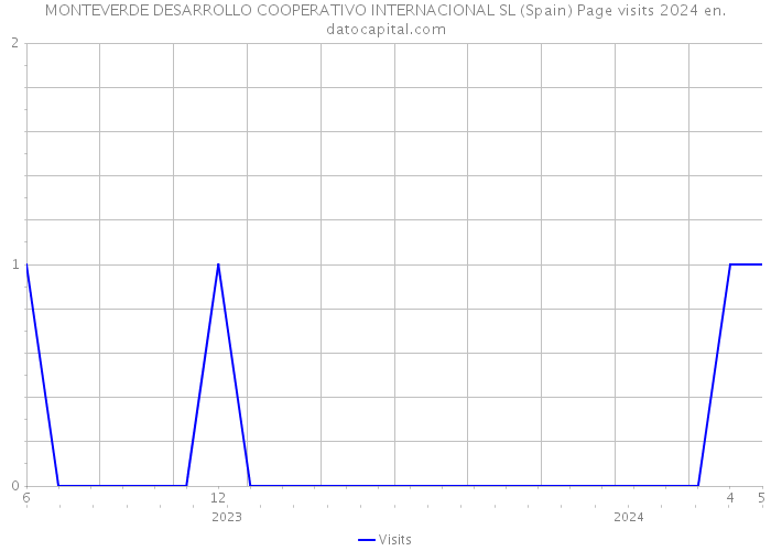 MONTEVERDE DESARROLLO COOPERATIVO INTERNACIONAL SL (Spain) Page visits 2024 