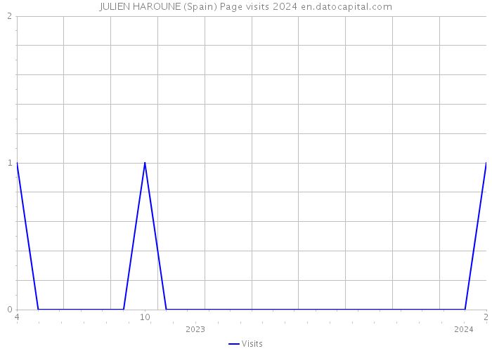 JULIEN HAROUNE (Spain) Page visits 2024 