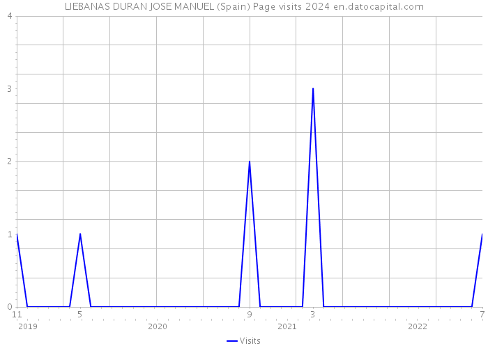 LIEBANAS DURAN JOSE MANUEL (Spain) Page visits 2024 