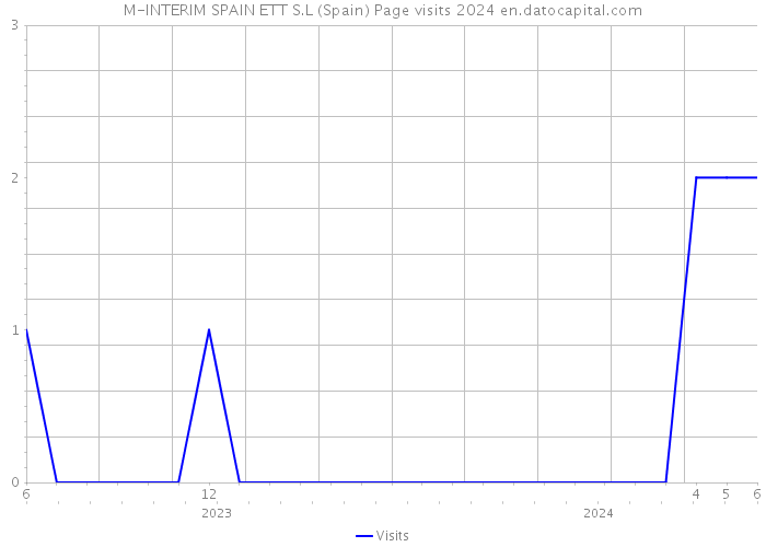 M-INTERIM SPAIN ETT S.L (Spain) Page visits 2024 