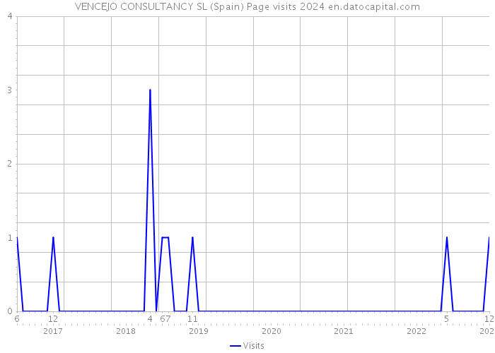 VENCEJO CONSULTANCY SL (Spain) Page visits 2024 