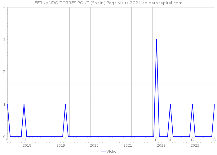 FERNANDO TORRES PONT (Spain) Page visits 2024 