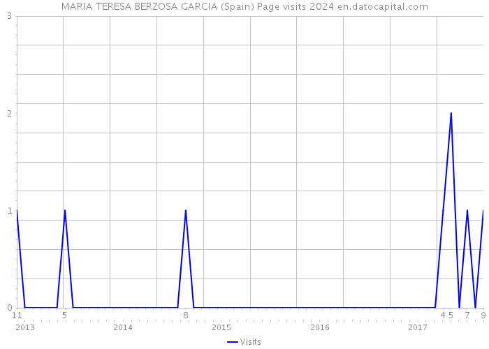 MARIA TERESA BERZOSA GARCIA (Spain) Page visits 2024 