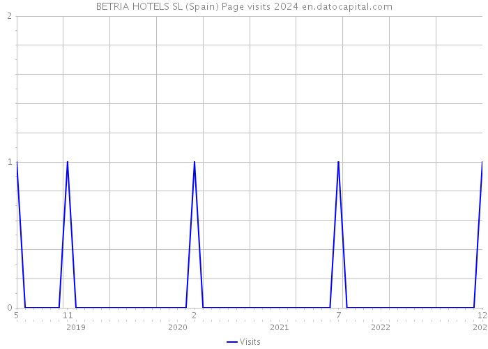 BETRIA HOTELS SL (Spain) Page visits 2024 