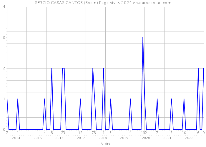 SERGIO CASAS CANTOS (Spain) Page visits 2024 