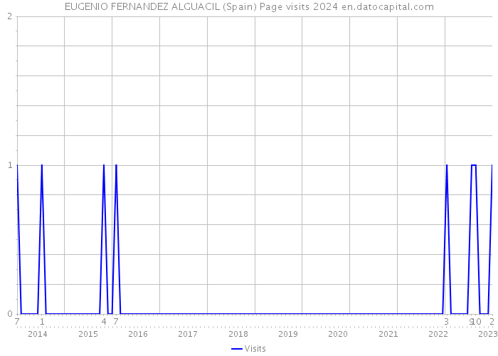 EUGENIO FERNANDEZ ALGUACIL (Spain) Page visits 2024 