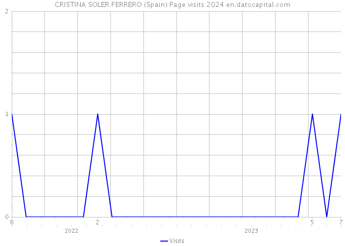 CRISTINA SOLER FERRERO (Spain) Page visits 2024 