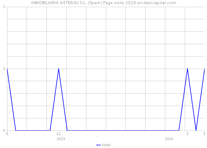 INMOBILIARIA ASTEASU S.L. (Spain) Page visits 2024 