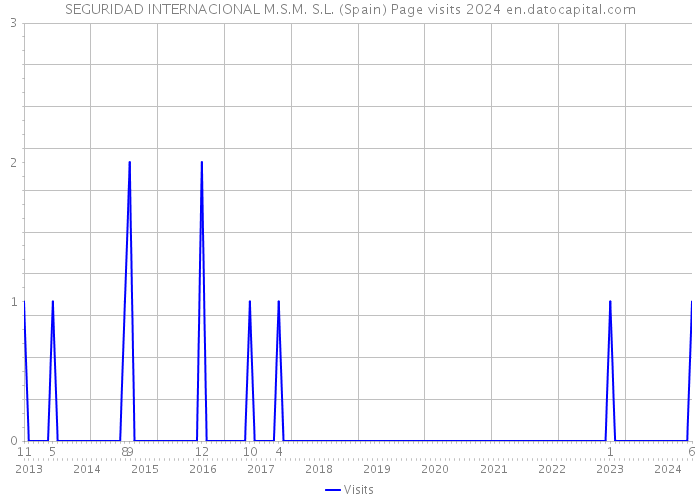 SEGURIDAD INTERNACIONAL M.S.M. S.L. (Spain) Page visits 2024 