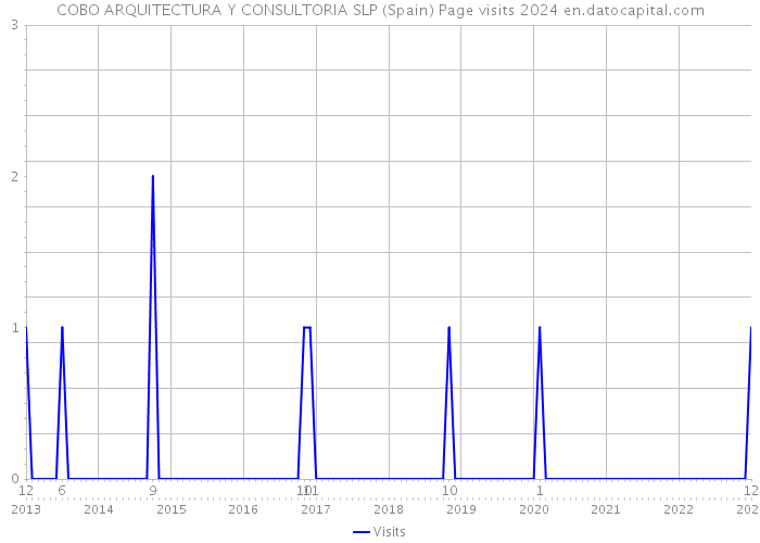 COBO ARQUITECTURA Y CONSULTORIA SLP (Spain) Page visits 2024 