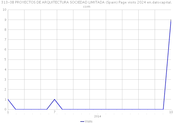 313-3B PROYECTOS DE ARQUITECTURA SOCIEDAD LIMITADA (Spain) Page visits 2024 