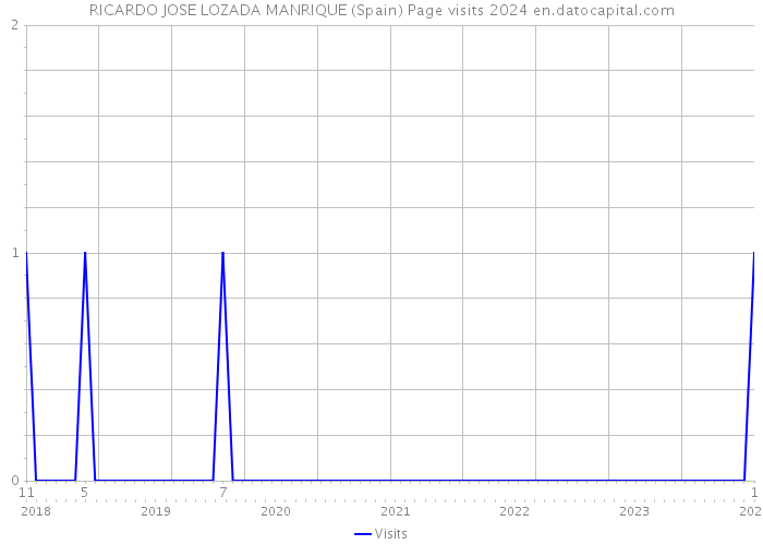 RICARDO JOSE LOZADA MANRIQUE (Spain) Page visits 2024 