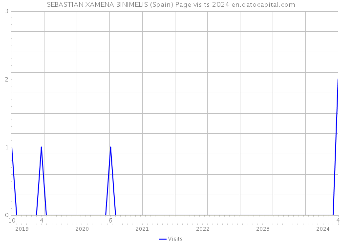 SEBASTIAN XAMENA BINIMELIS (Spain) Page visits 2024 