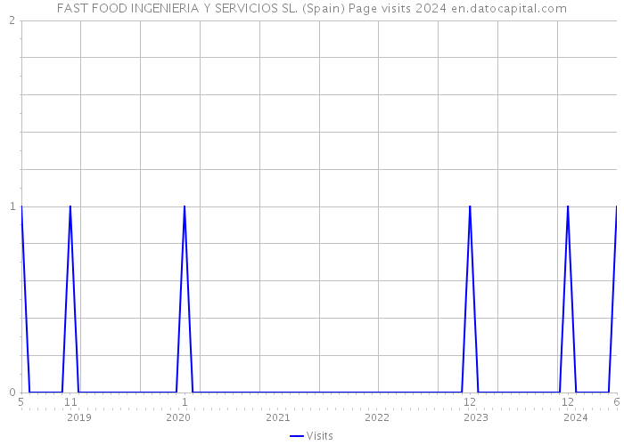 FAST FOOD INGENIERIA Y SERVICIOS SL. (Spain) Page visits 2024 