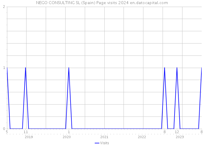 NEGO CONSULTING SL (Spain) Page visits 2024 