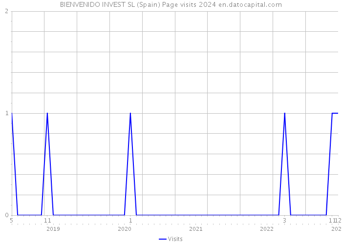 BIENVENIDO INVEST SL (Spain) Page visits 2024 
