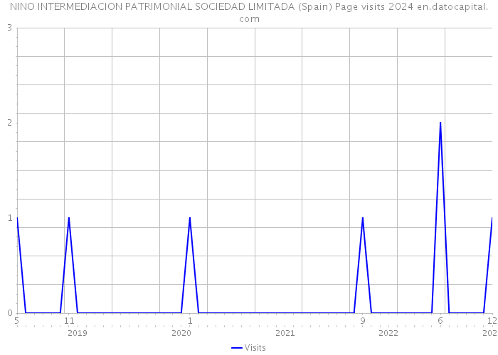 NINO INTERMEDIACION PATRIMONIAL SOCIEDAD LIMITADA (Spain) Page visits 2024 